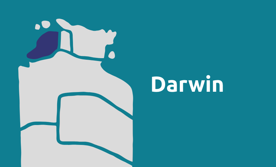 Darwin map